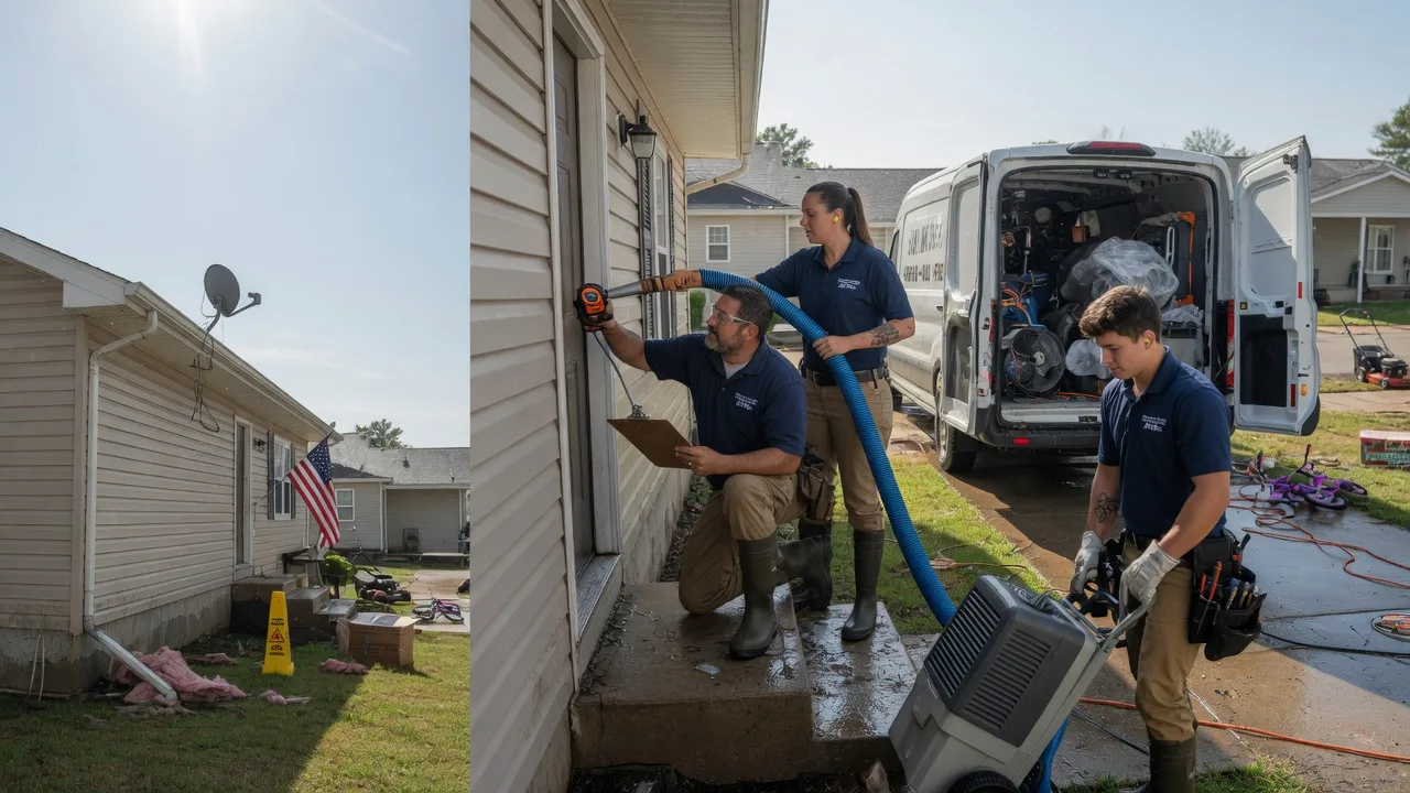 Ceiling Water Damage Restoration in Terlton, OK near me